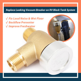 Lisnhlin side profile showing compact valve size for tight RV installations