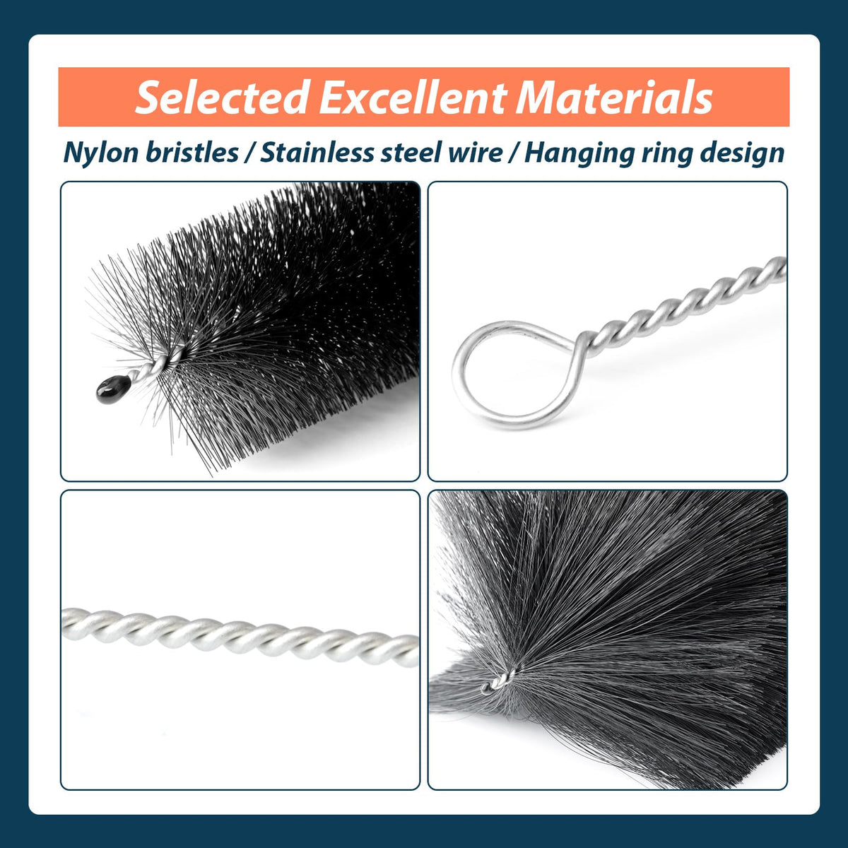 Lisnhlin wire vs nylon detail comparing bristle types to protect or aggressively clean parts