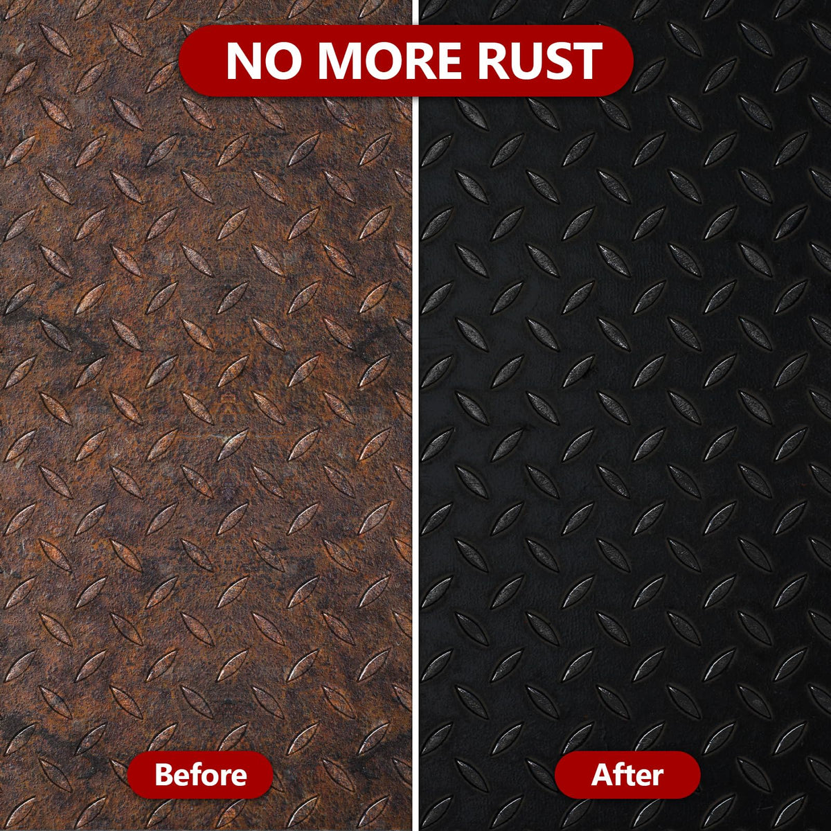 LISRUX close-up of black cured texture demonstrating sealed protective film