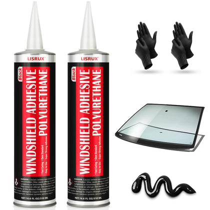 LISRUX front packaging showing two 310ml cartridges and included accessories for quick setup