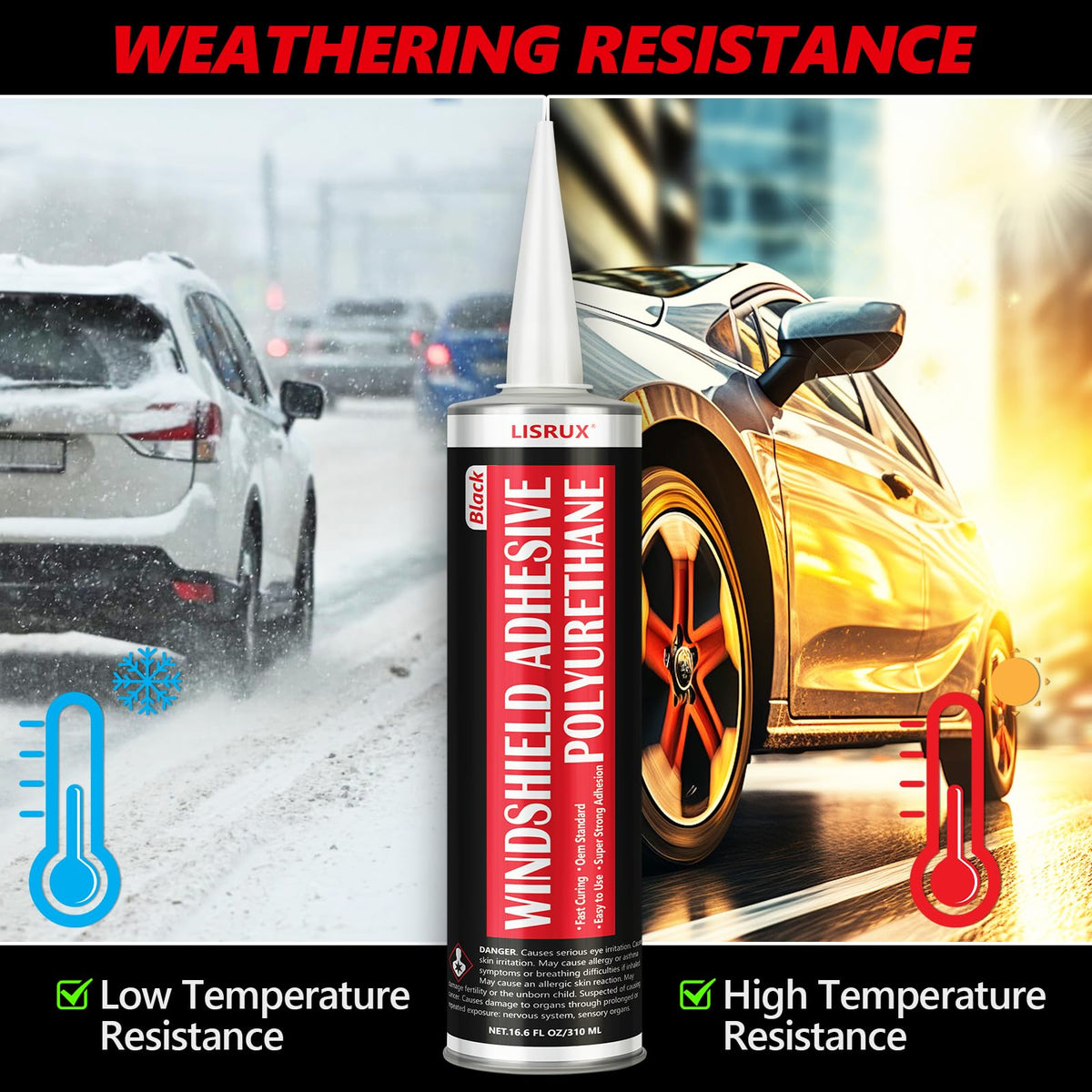 LISRUX installed windshield in car showing clean finish and secure hold
