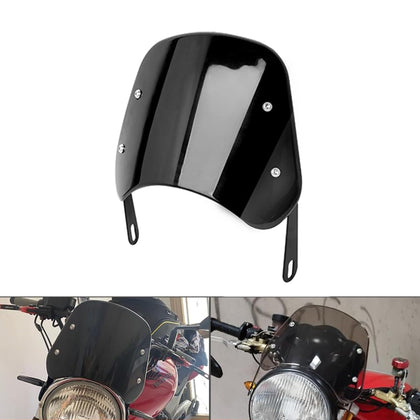 LisylineAuto front-mounted windshield deflector showing wind protection benefit