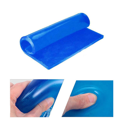 LisylineAuto front view of gel pad showing compact size and cut-to-fit benefit