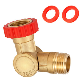 LitartPRO front view of brass swivel connector showing durable finish and high-flow benefit