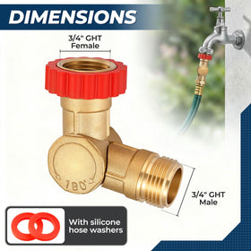 LitartPRO outlet angled to show 180° swivel preventing hose kinks and easing alignment