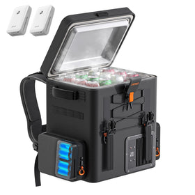 LiTHELi front view showing compact fridge and fast cooling benefit