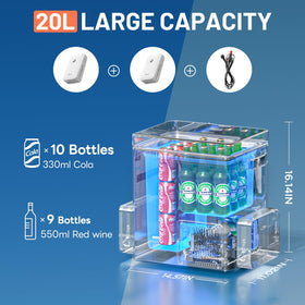 LiTHELi top control panel and transparent lid for easy temperature viewing