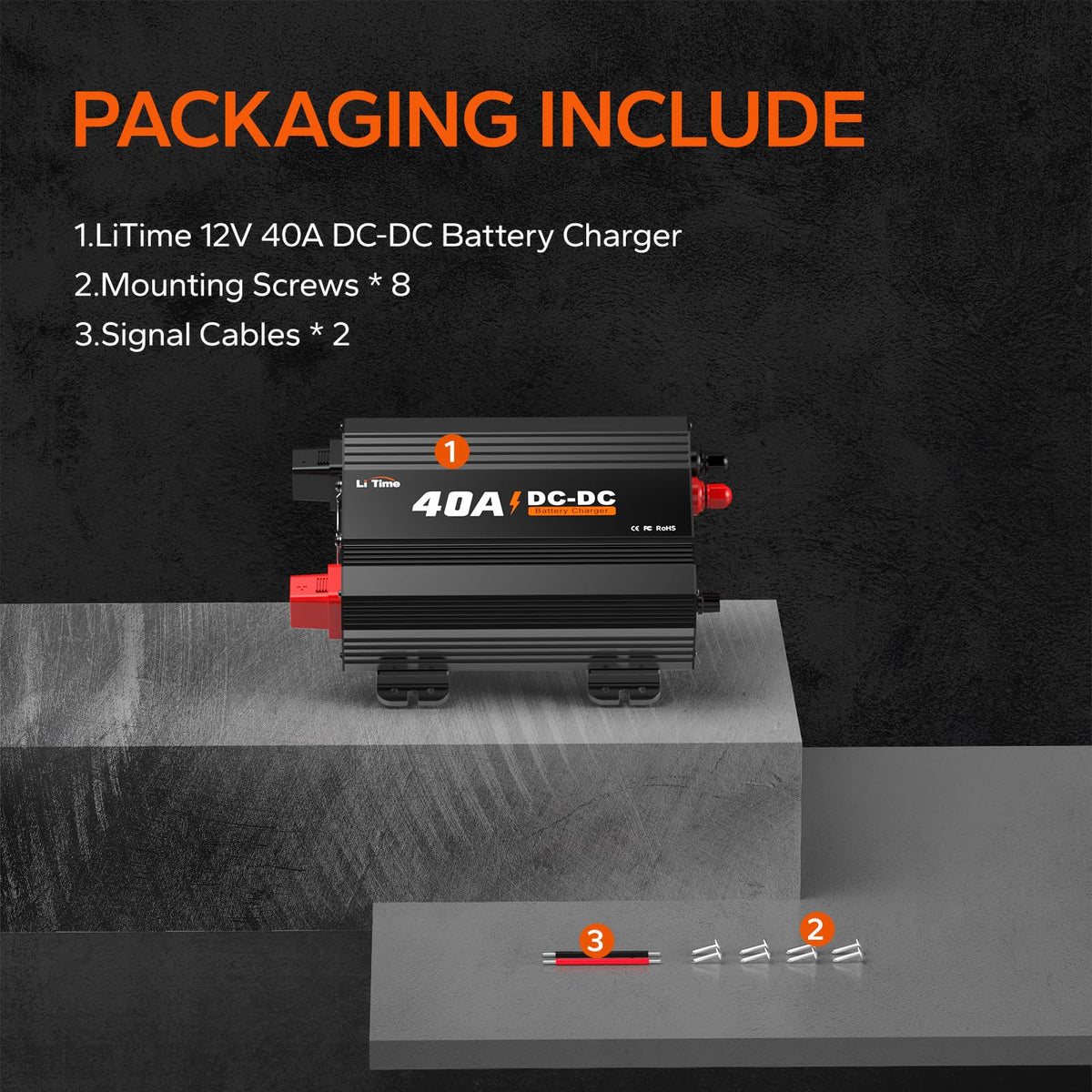 LiTime charging a battery bank demonstrating fast 40A recharge capability