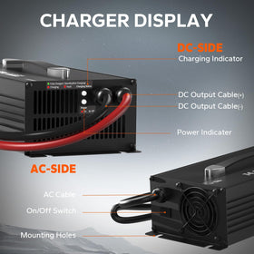 Litime charger terminal connections detail for robust secure wiring benefit