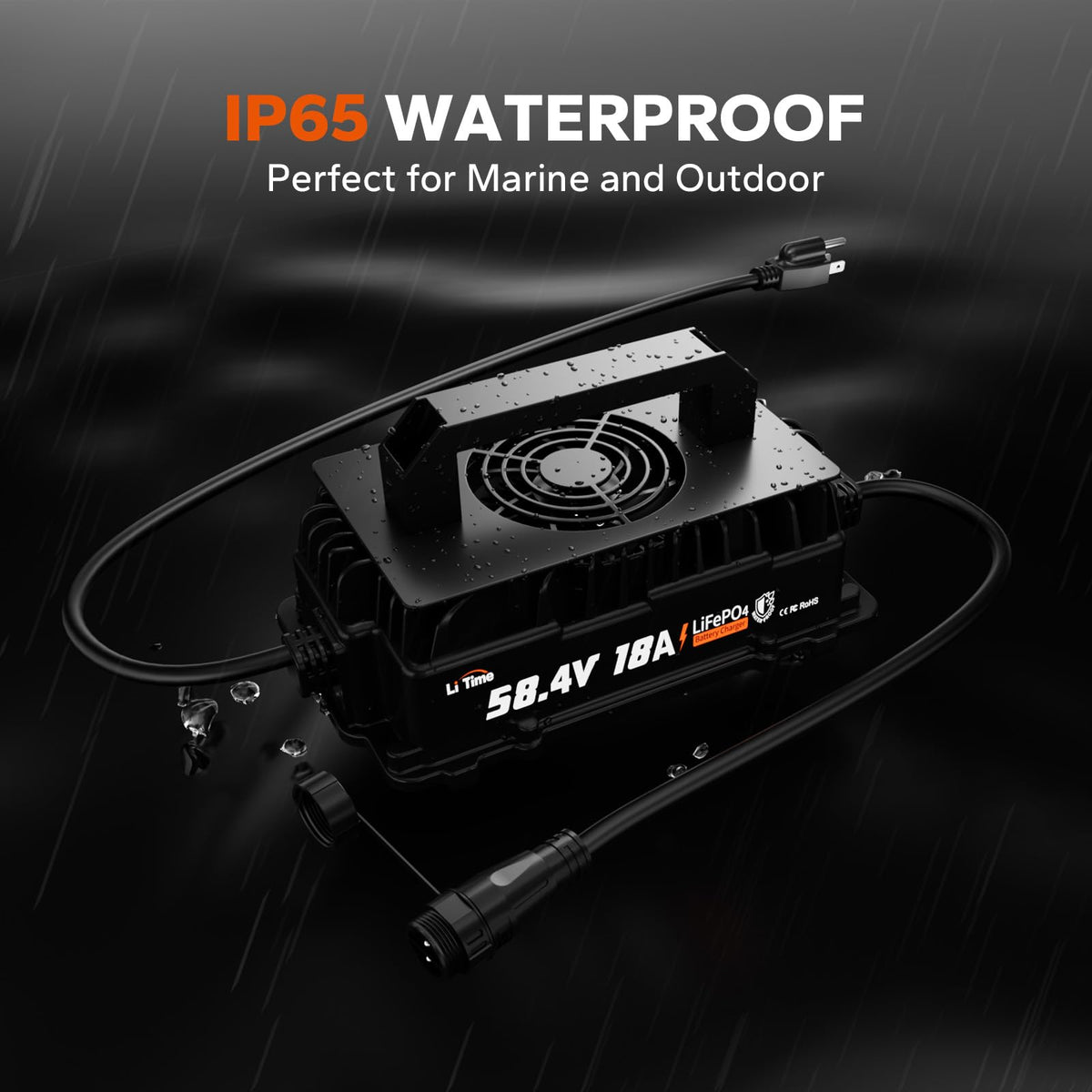 LiTime LED indicators display charging stage for easy monitoring