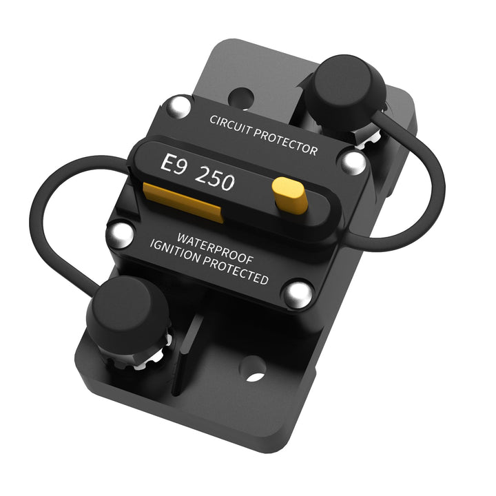 LiTime front view breaker showing switch and label for reliable protection