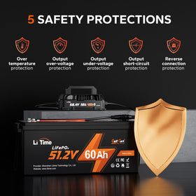 LiTime charging a golf cart battery for reliable fleet readiness