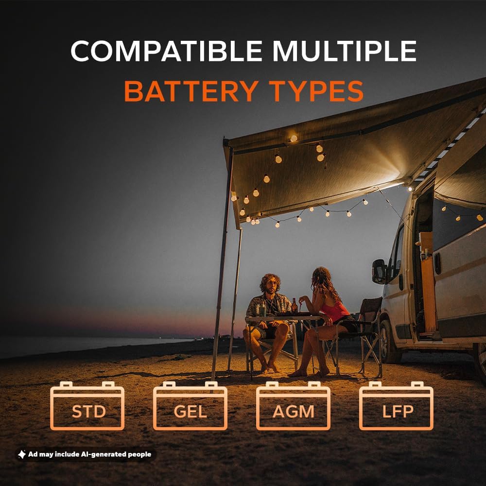 LiTime installed in an RV utility compartment powering camper service batteries