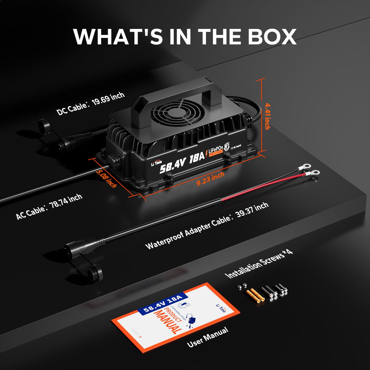 LiTime internal fan and heat sink detail for effective cooling