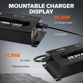 LiTime bright LED indicator lights showing charge status for quick checks