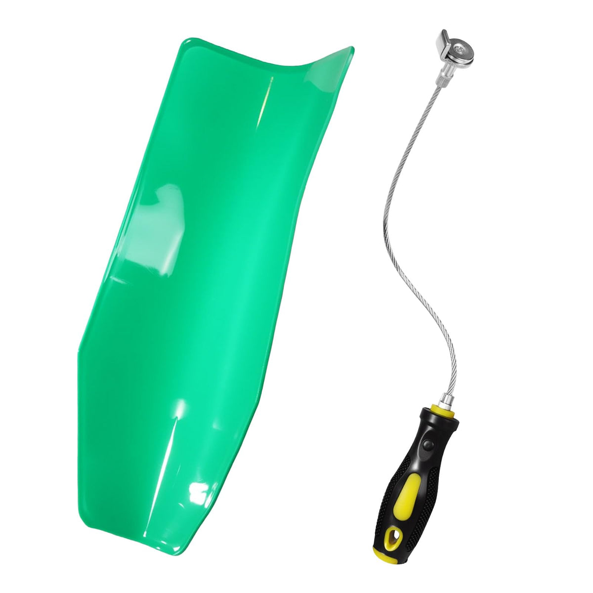 LitKiwi front product shot showing tool and funnel for quick oil changes