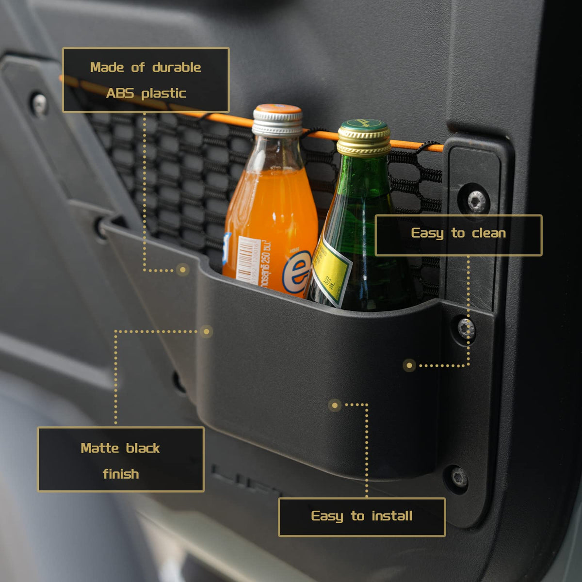 LitMiRaCle cup holder holding bottle for spill reduction benefit