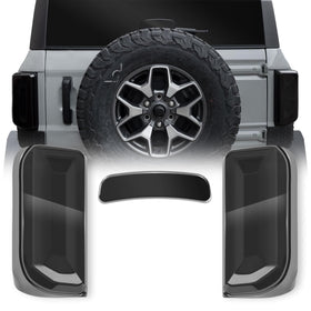 LitMiRaCle front view of smoky tail light covers showing clean fit and improved styling
