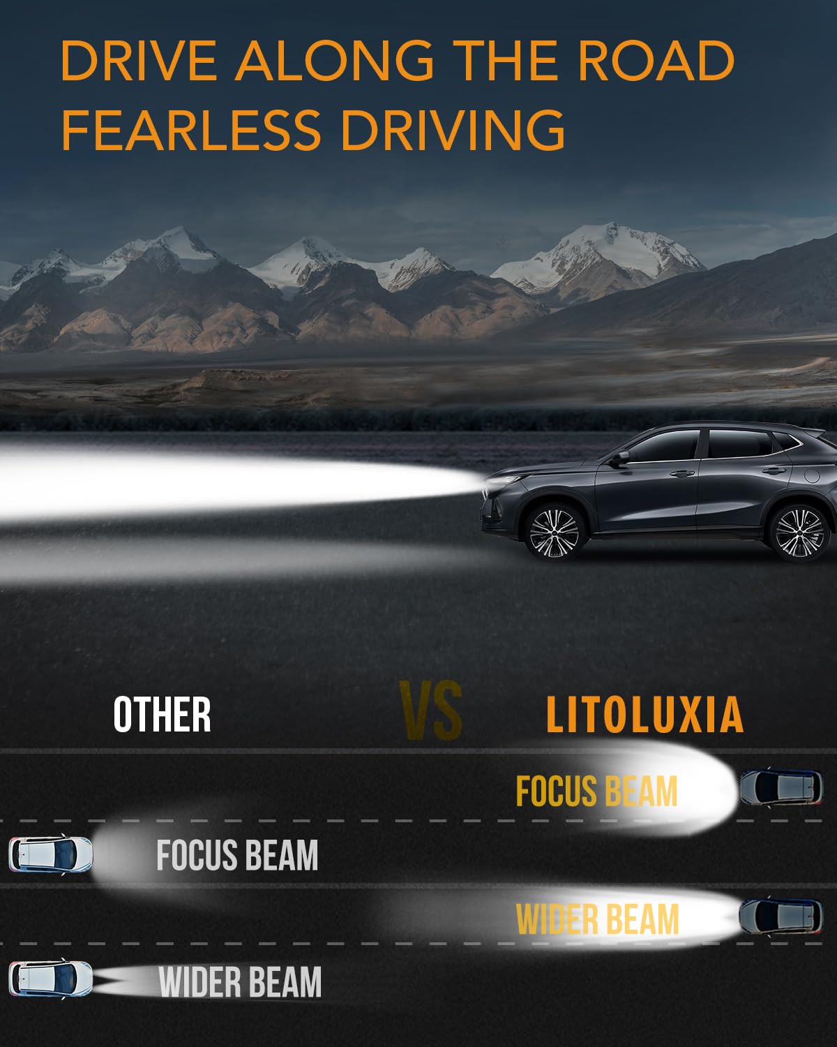 Litoluxia bulbs installed in Honda Accord headlight for plug-and-play fit