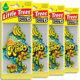LITTLE TREES front packaging showing 24-count Be Kind scent and convenience