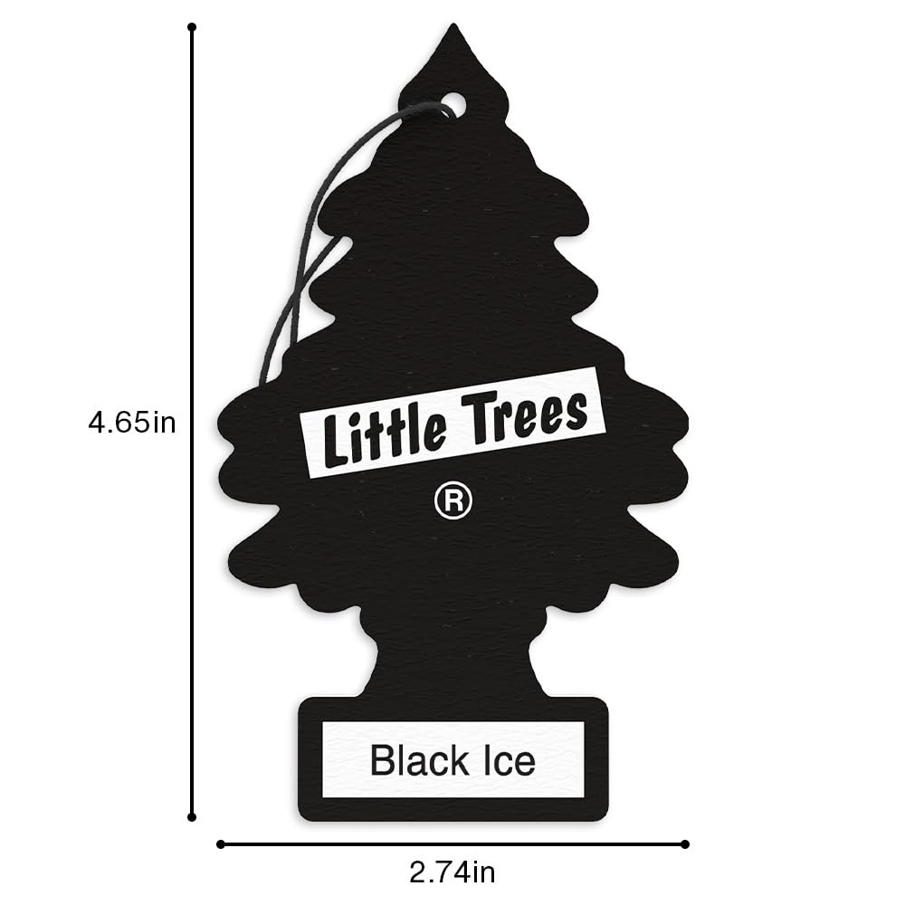 LITTLE TREES Black Ice hung in closet keeping clothes smelling fresh