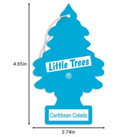 LITTLE TREES next to a hand to show size and portability benefit