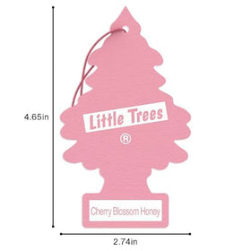 Detail of LITTLE TREES string and hole for easy hanging and secure placement