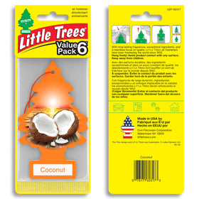 single LITTLE TREES coconut hanging tree displayed, easy-to-hang and compact