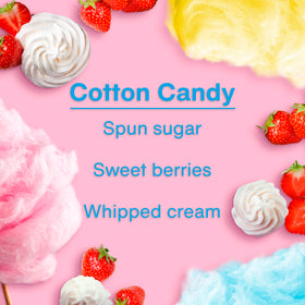 LITTLE TREES hanging Cotton Candy air freshener from rearview mirror freshens vehicle interior