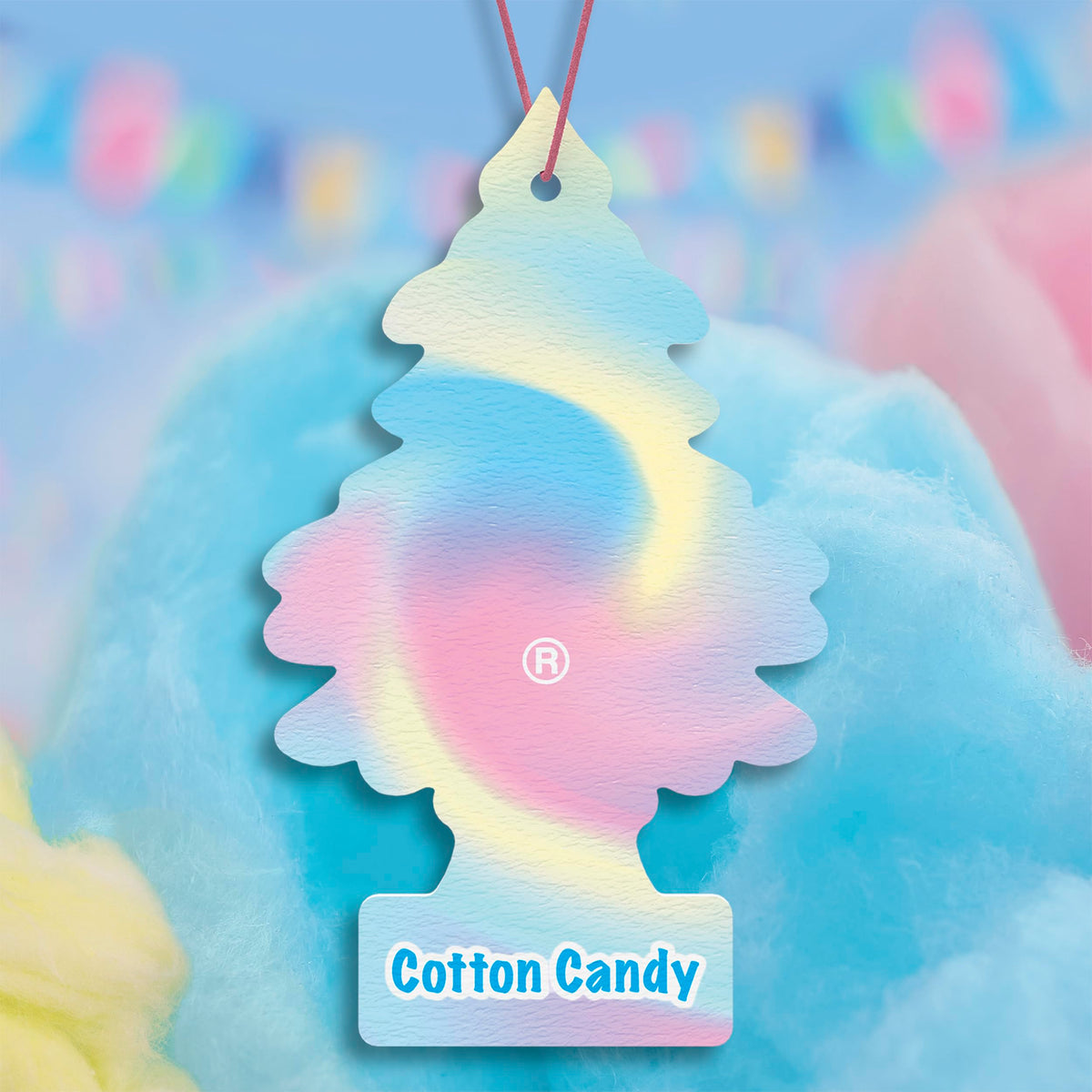 LITTLE TREES texture detail of scented card material with visible fragrance coating benefits