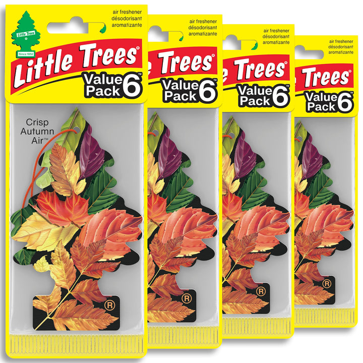 LITTLE TREES front packaging showing 24 Crisp Autumn Air trees and clear branding benefit: bulk value
