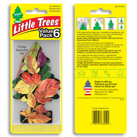 LITTLE TREES single Crisp Autumn Air tree close-up showing shape and texture for easy hanging