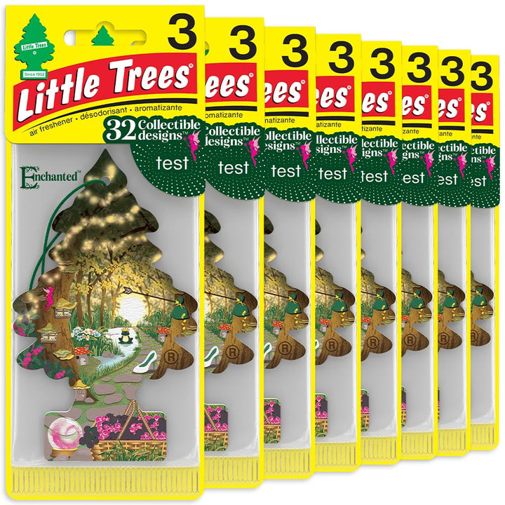 LITTLE TREES front packaging showing 24 Enchanted trees and freshness