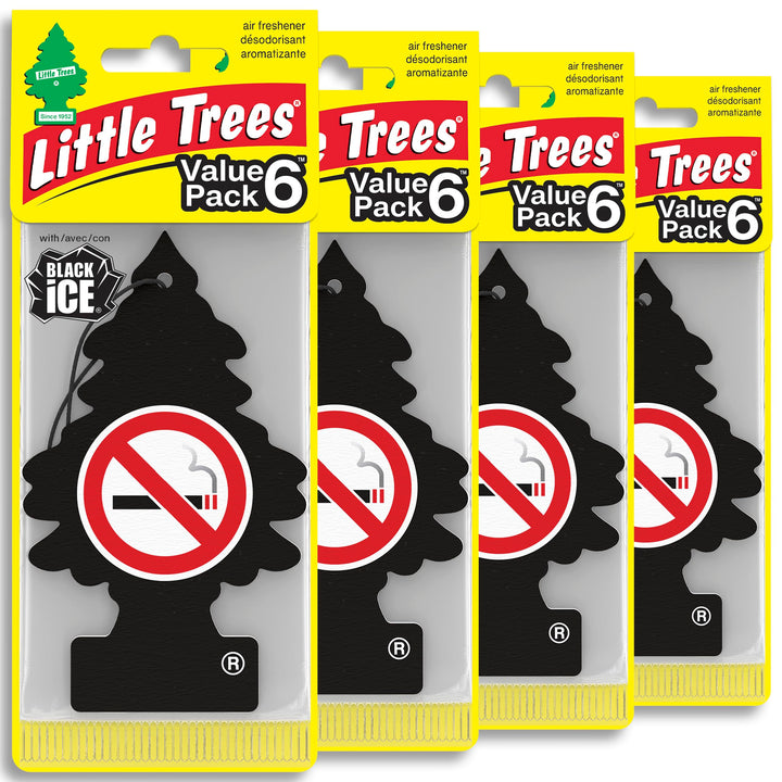 LITTLE TREES front packaging showing full 24-count pack and branding benefits