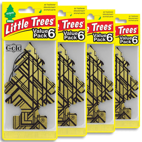 LITTLE TREES Gold front pack showing 24-count and premium scent benefit