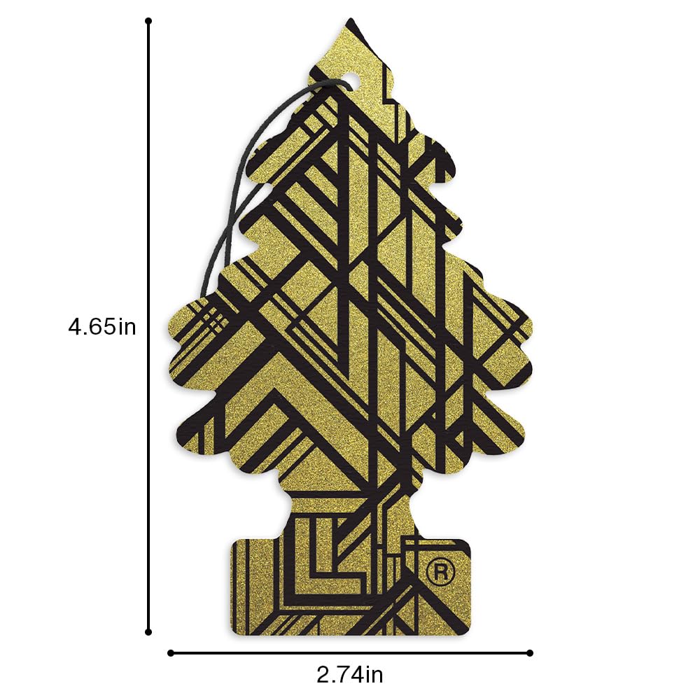LITTLE TREES Gold beside car keys showing convenient on-the-go freshness
