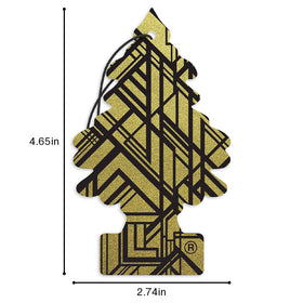 LITTLE TREES Gold beside car keys showing convenient on-the-go freshness