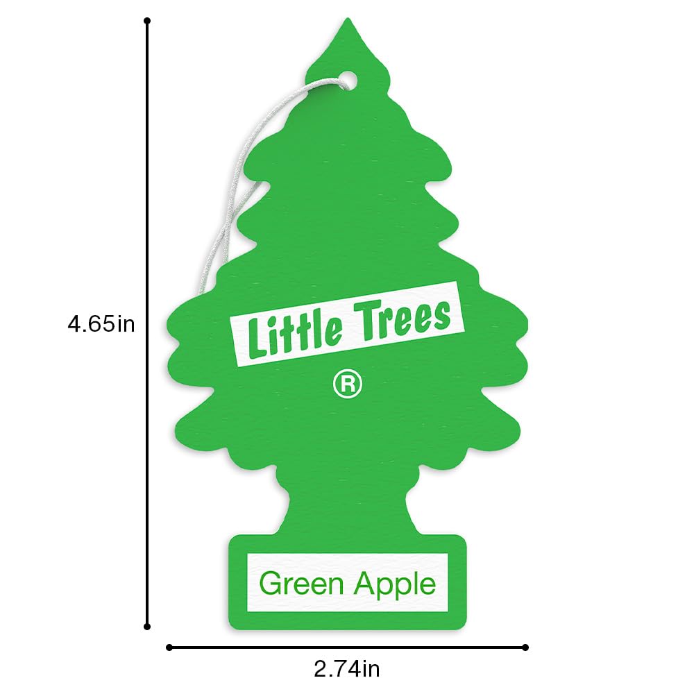 LITTLE TREES next to a hand for scale demonstrating compact, portable size
