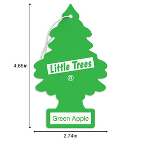LITTLE TREES next to a hand for scale demonstrating compact, portable size