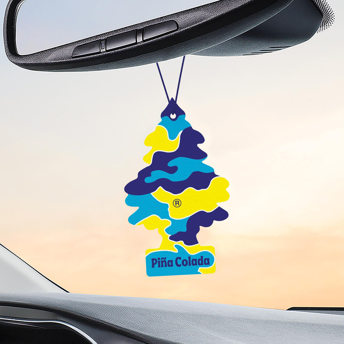 LITTLE TREES back label with product details and safe usage information