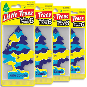 LITTLE TREES front packaging showing 24 Piña Colada trees and clear value