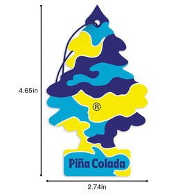 LITTLE TREES next to wallet to show compact size and travel convenience