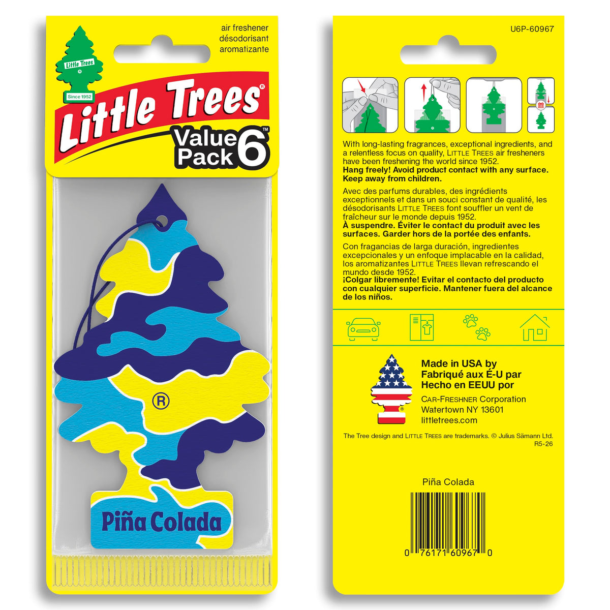 LITTLE TREES single tree detail highlighting scent design and portability
