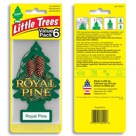 LITTLE TREES close-up of Royal Pine tree showing shape and color for clear scent