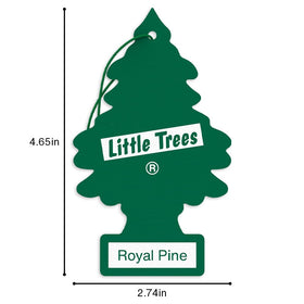 LITTLE TREES detail of tree texture and printed logo for recognizable quality