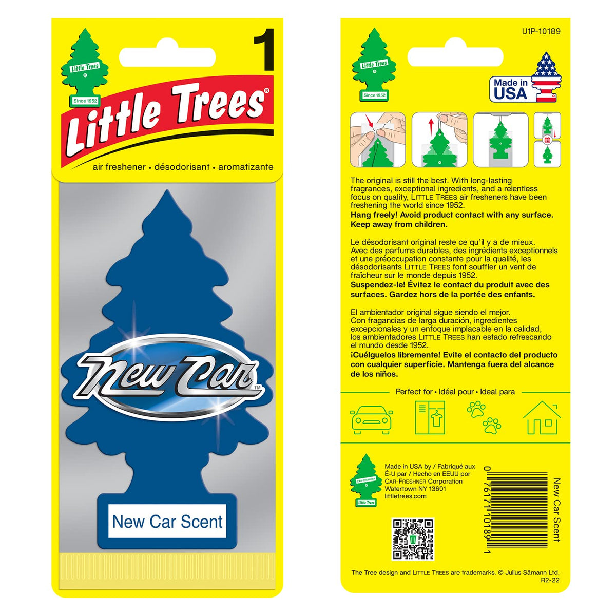 LITTLE TREES close-up of single New Car tree highlighting texture