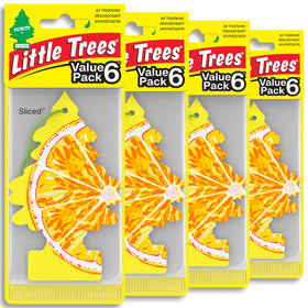 LITTLE TREES front packaging showing 24 count and citrus scent benefit