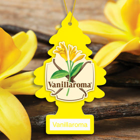 LITTLE TREES hanging Vanillaroma tree from rearview mirror refreshing cabin air