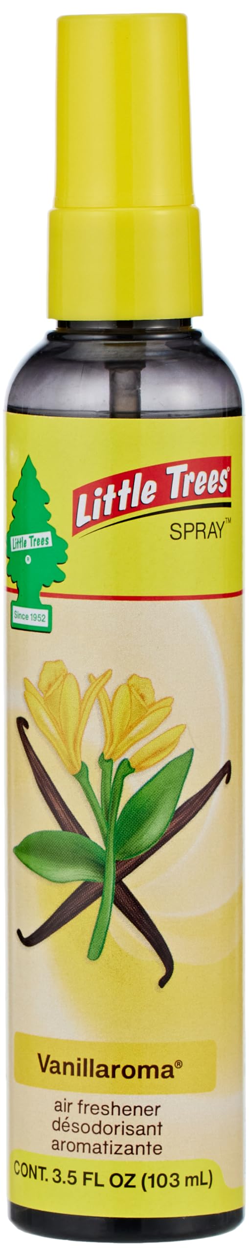 LITTLE TREES spray freshening car interior for odor control benefit