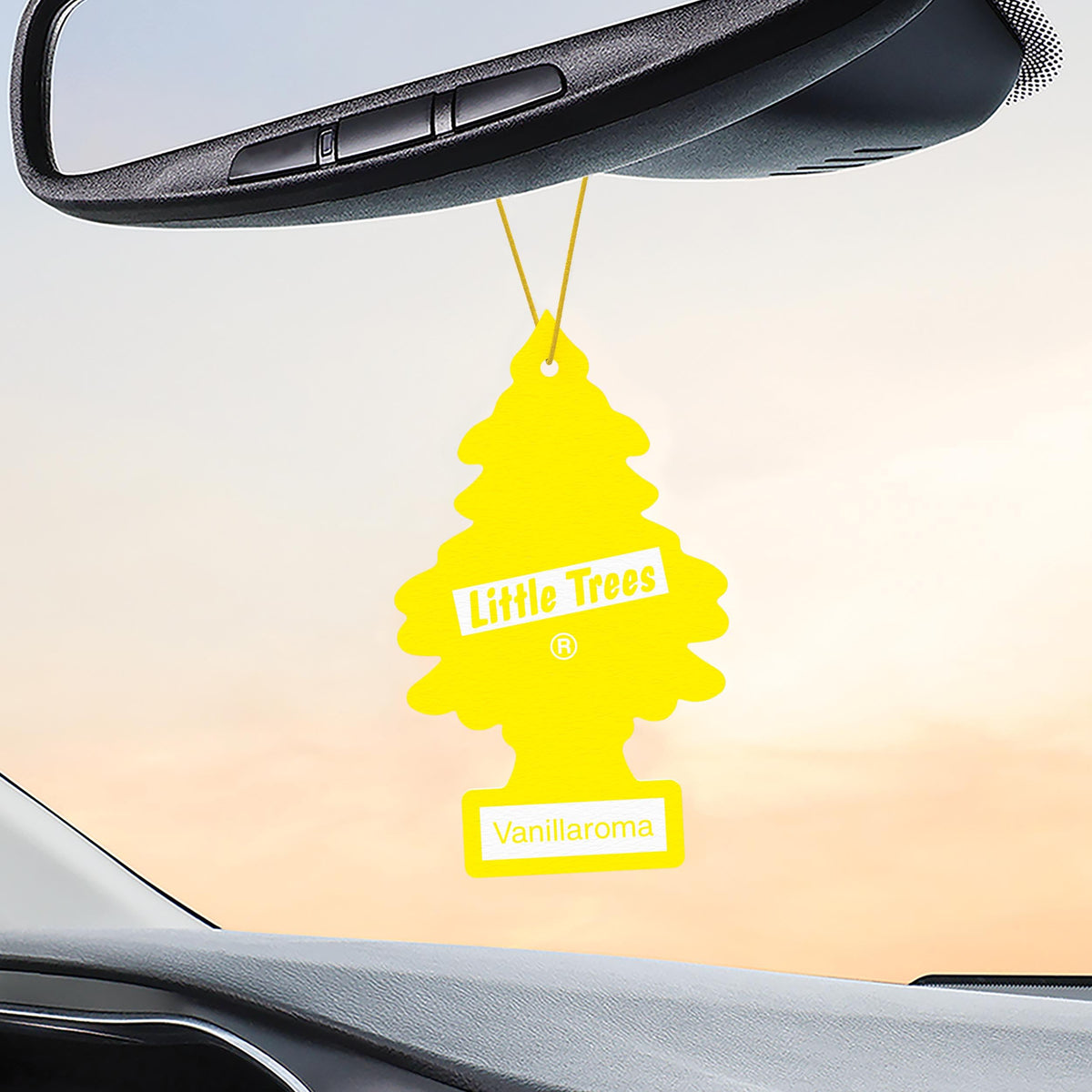 LITTLE TREES stacked Vanillaroma packages showing multi-pack value and convenience